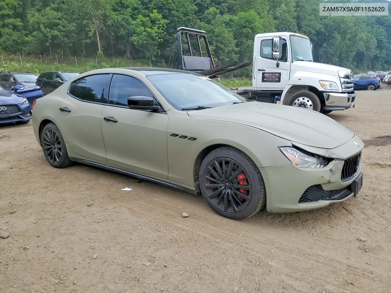 2015 Maserati Ghibli VIN: ZAM57XSA0F1152620 Lot: 61115216