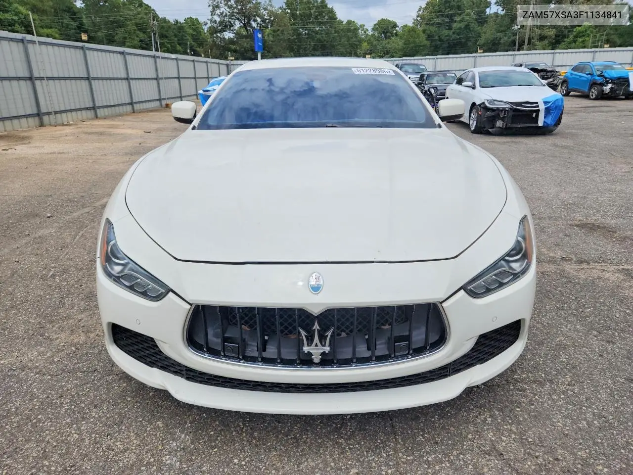 2015 Maserati Ghibli VIN: ZAM57XSA3F1134841 Lot: 61228986