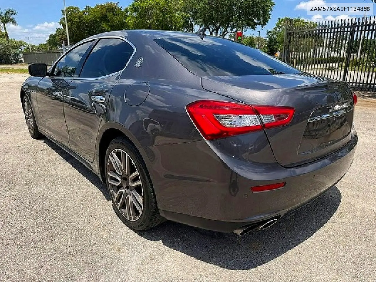 2015 Maserati Ghibli VIN: ZAM57XSA9F1134858 Lot: 61811406