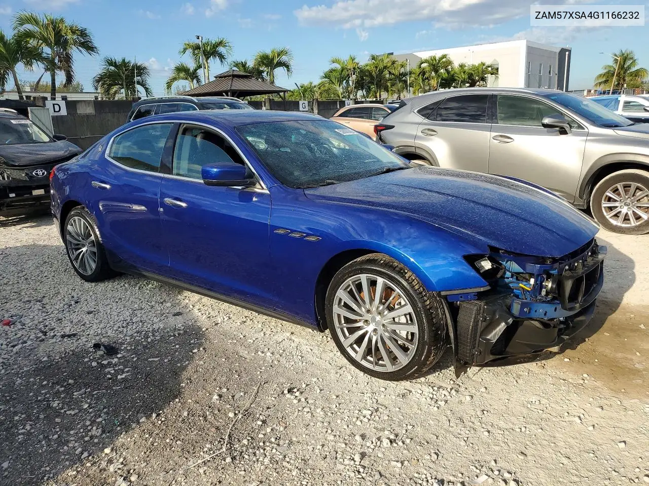 2016 Maserati Ghibli VIN: ZAM57XSA4G1166232 Lot: 50620906