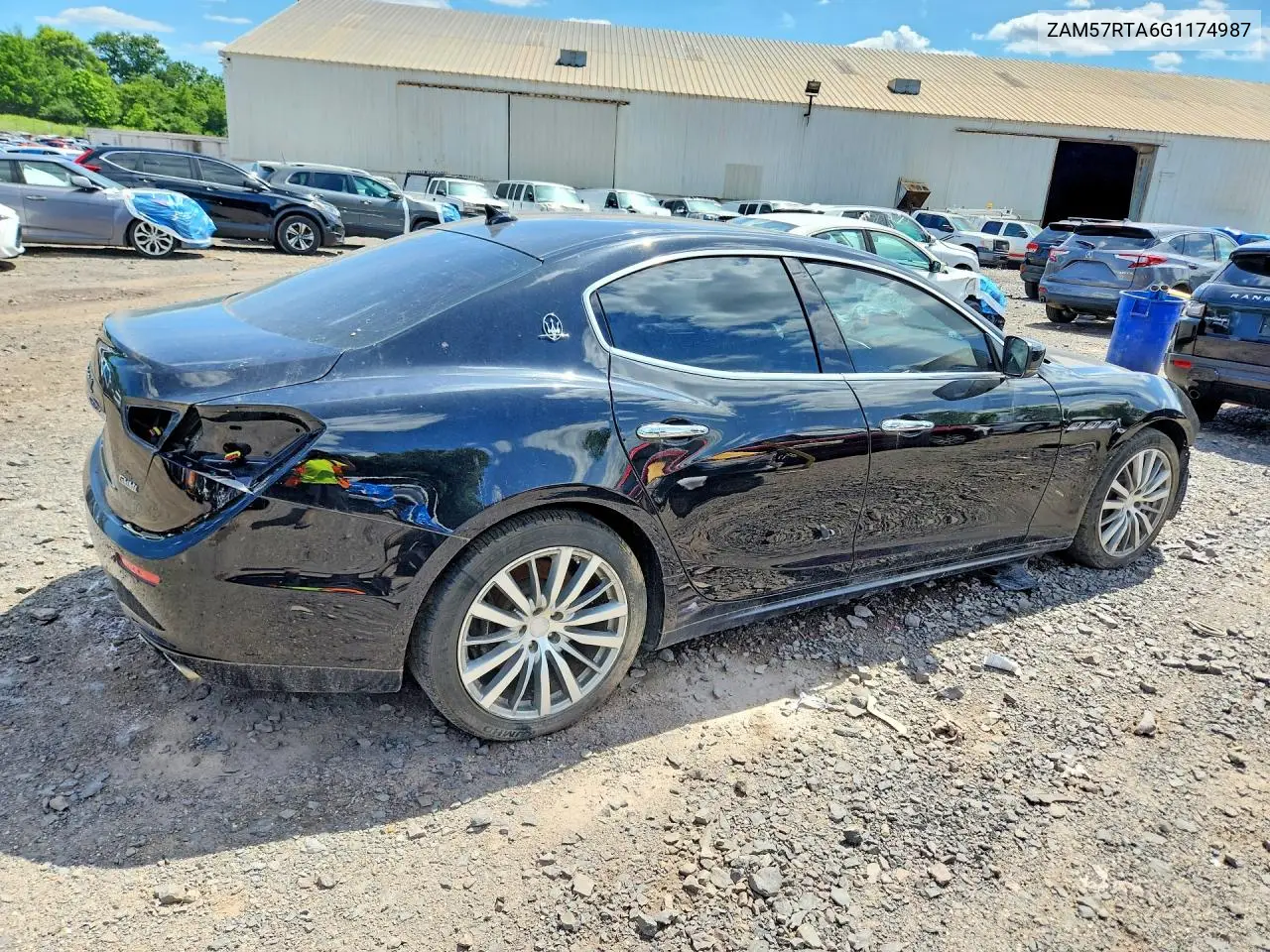 2016 Maserati Ghibli S VIN: ZAM57RTA6G1174987 Lot: 56344576
