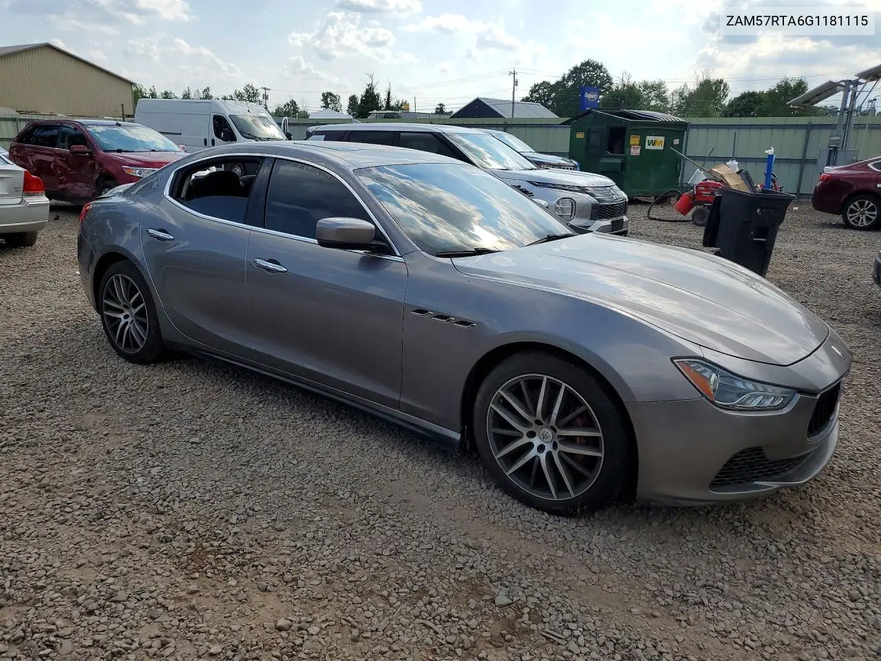 2016 Maserati Ghibli S VIN: ZAM57RTA6G1181115 Lot: 59732236