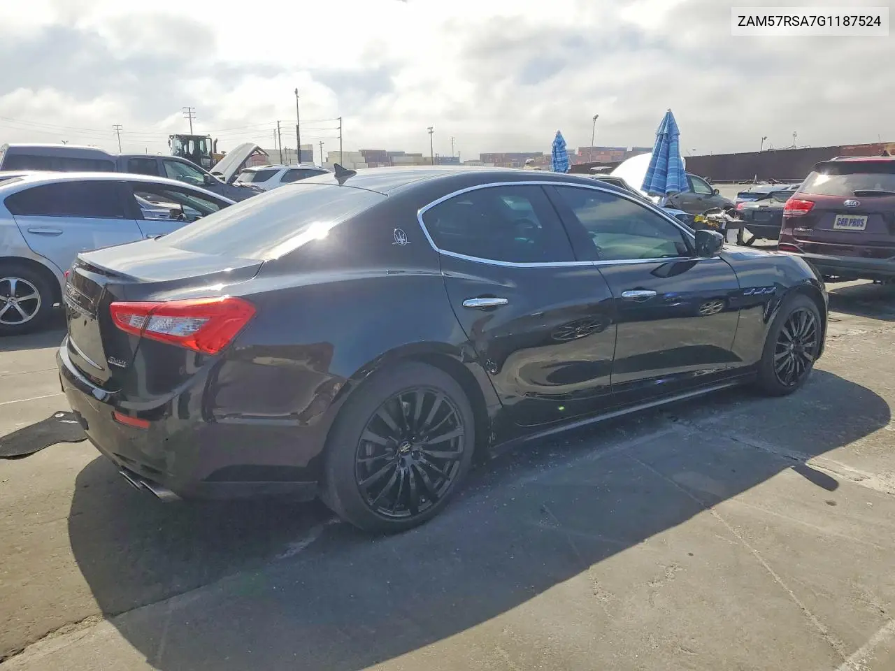 2016 Maserati Ghibli S VIN: ZAM57RSA7G1187524 Lot: 60204896
