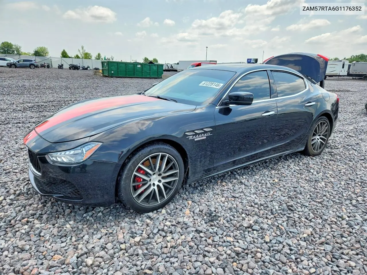 2016 Maserati Ghibli S VIN: ZAM57RTA6G1176352 Lot: 61228146