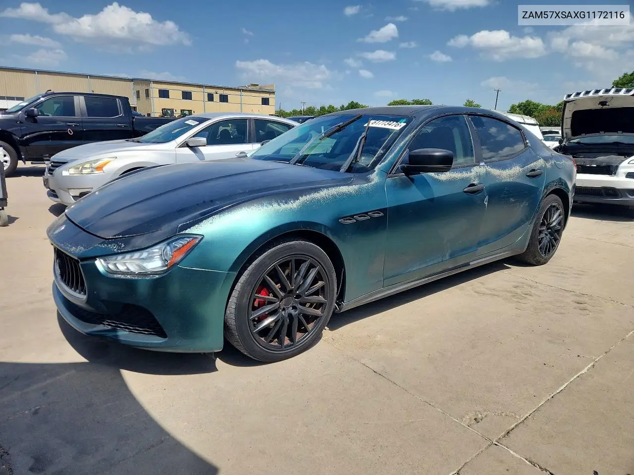 2016 Maserati Ghibli VIN: ZAM57XSAXG1172116 Lot: 61773476