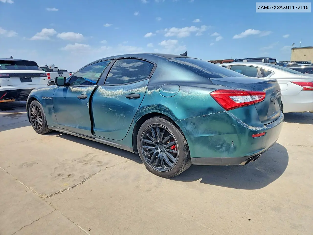 2016 Maserati Ghibli VIN: ZAM57XSAXG1172116 Lot: 61773476