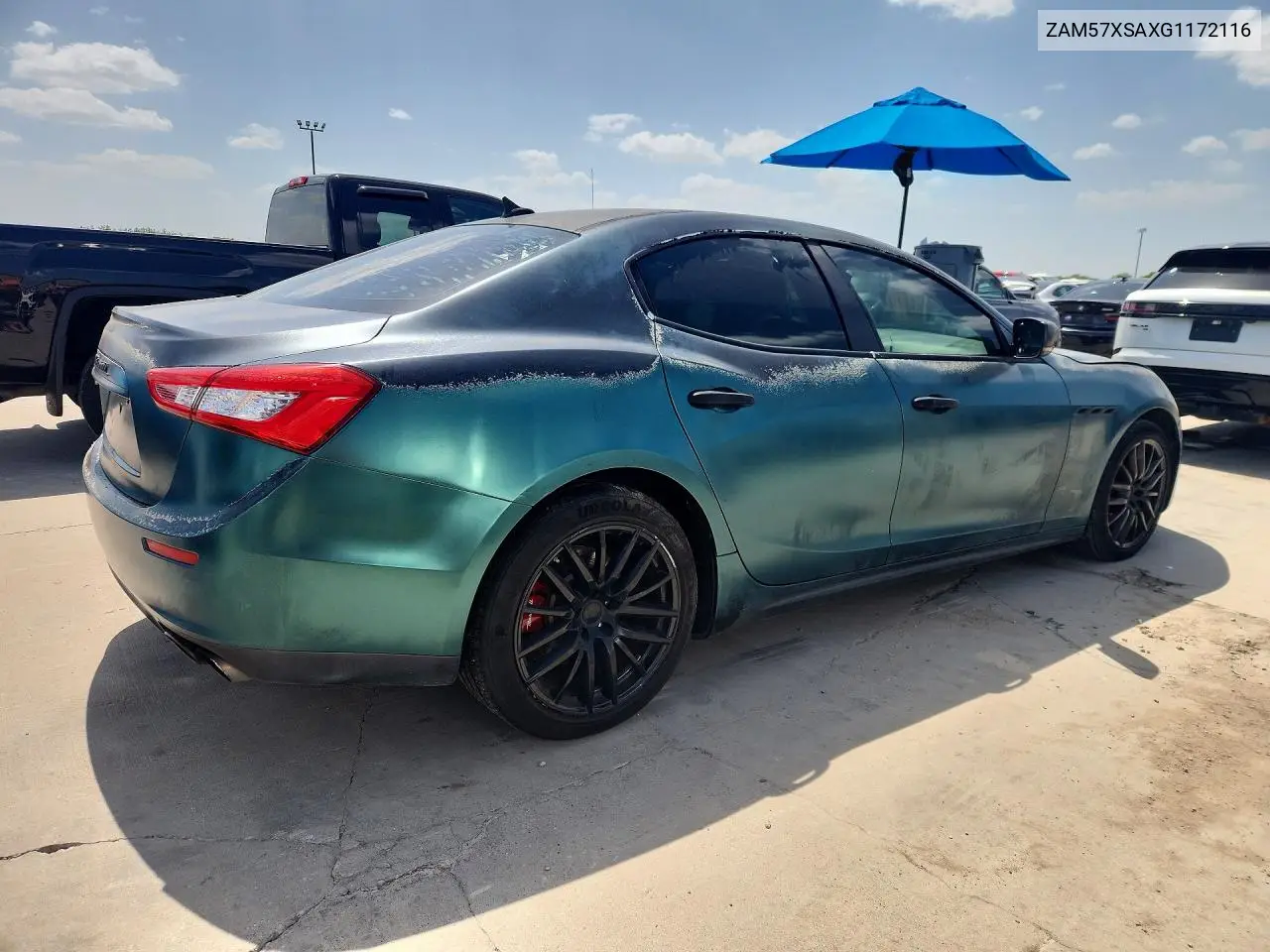 2016 Maserati Ghibli VIN: ZAM57XSAXG1172116 Lot: 61773476