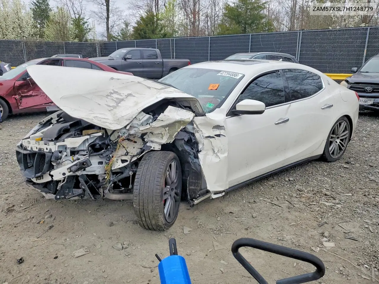 2017 Maserati Ghibli Luxury VIN: ZAM57XSL7H1248779 Lot: 47794886