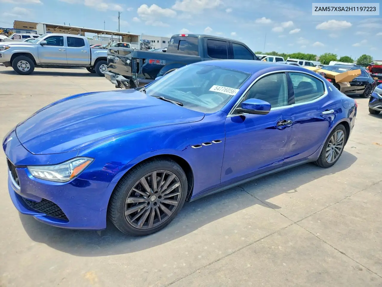 2017 Maserati Ghibli VIN: ZAM57XSA2H1197223 Lot: 54776056