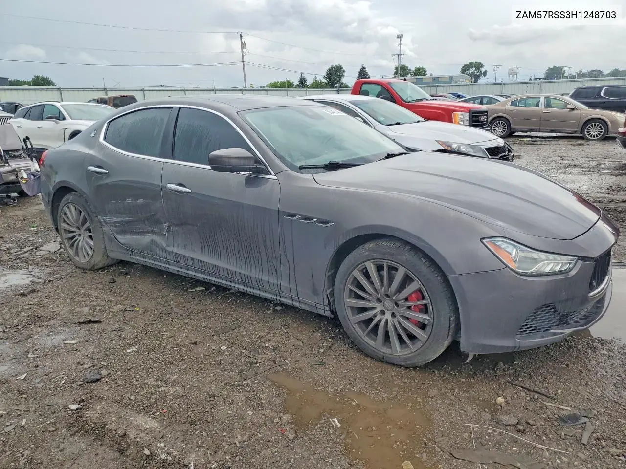 2017 Maserati Ghibli S VIN: ZAM57RSS3H1248703 Lot: 56448146
