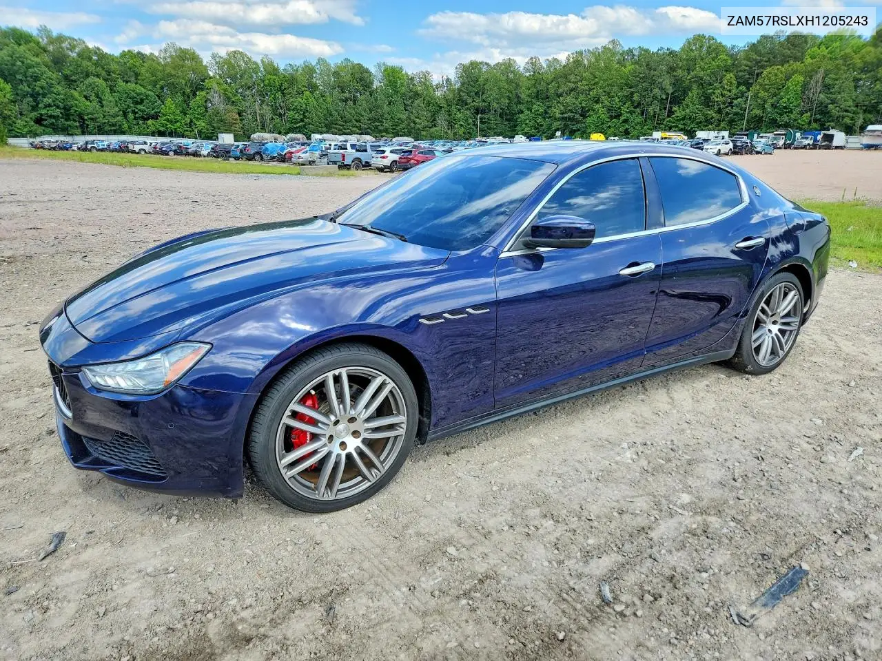2017 Maserati Ghibli S VIN: ZAM57RSLXH1205243 Lot: 57031346