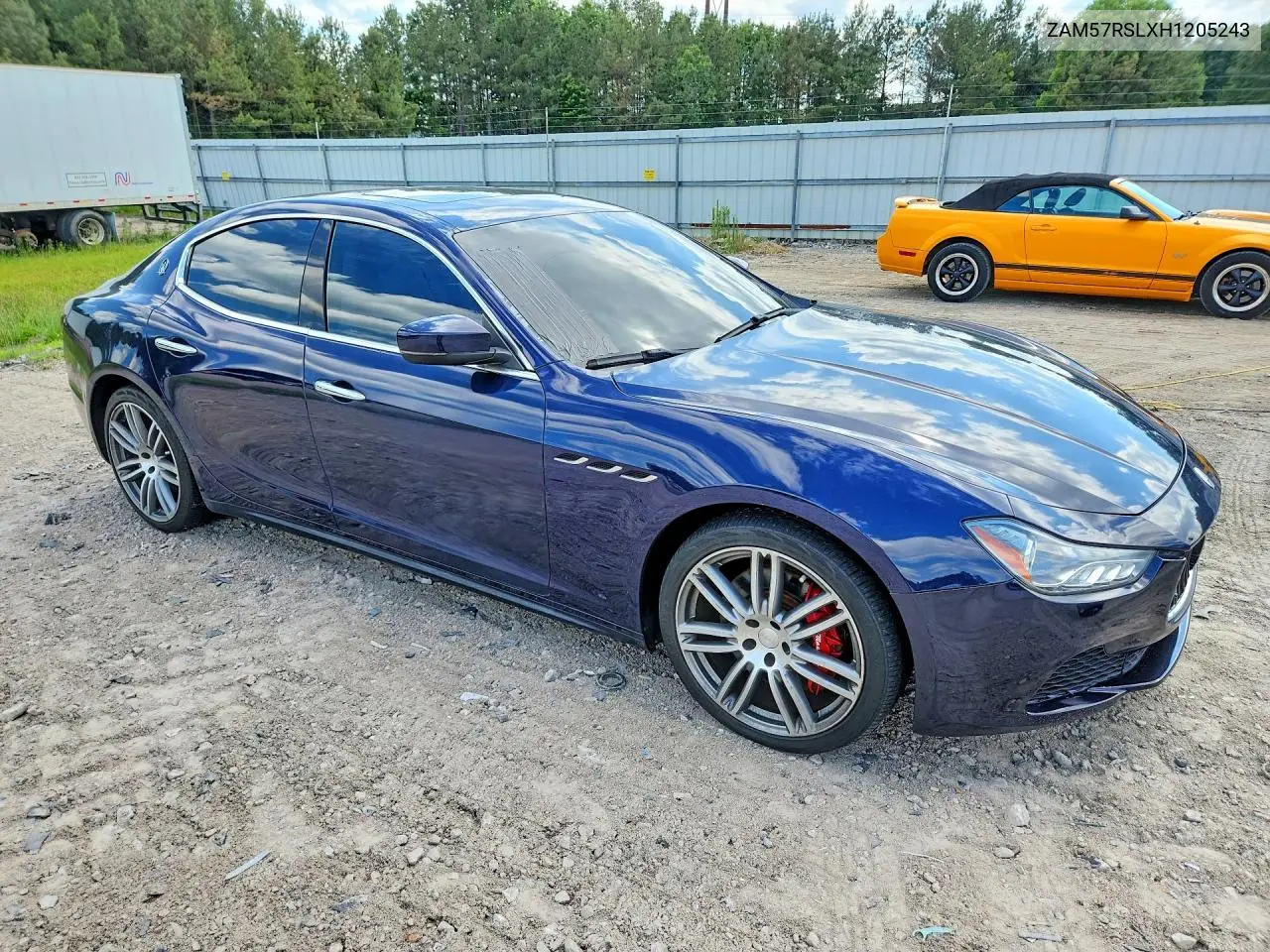 2017 Maserati Ghibli S VIN: ZAM57RSLXH1205243 Lot: 57031346