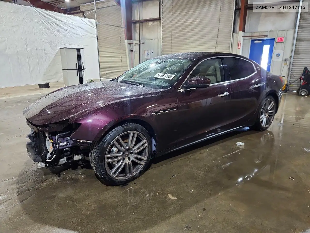 2017 Maserati Ghibli S VIN: ZAM57RTL4H1247115 Lot: 57361296