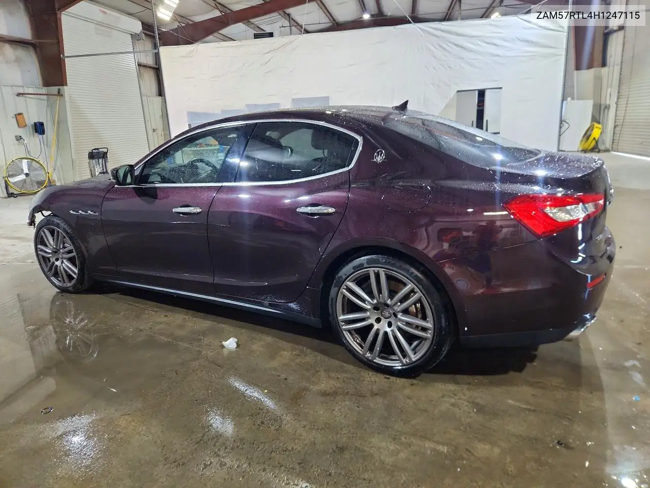 2017 Maserati Ghibli S VIN: ZAM57RTL4H1247115 Lot: 57361296