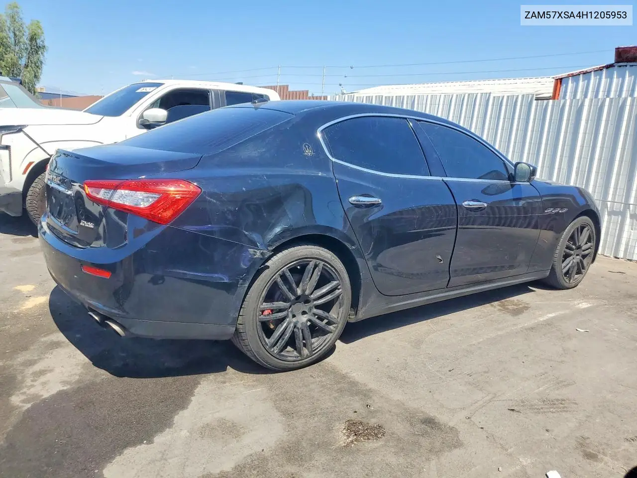 2017 Maserati Ghibli VIN: ZAM57XSA4H1205953 Lot: 57466876
