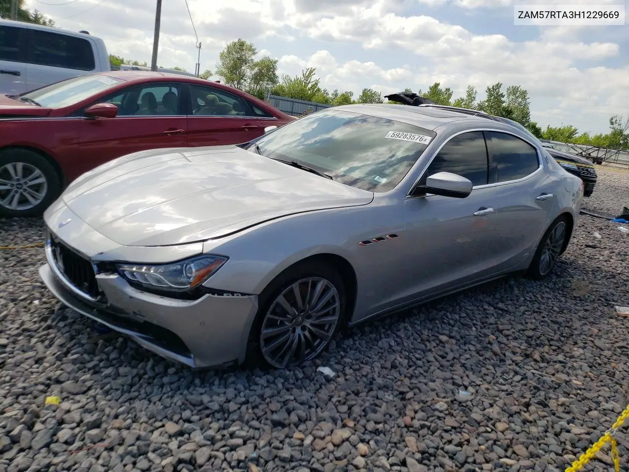2017 Maserati Ghibli S VIN: ZAM57RTA3H1229669 Lot: 59283576