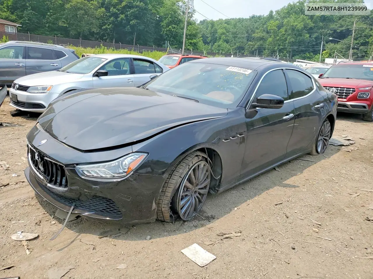 2017 Maserati Ghibli S VIN: ZAM57RTA8H1239999 Lot: 61110246