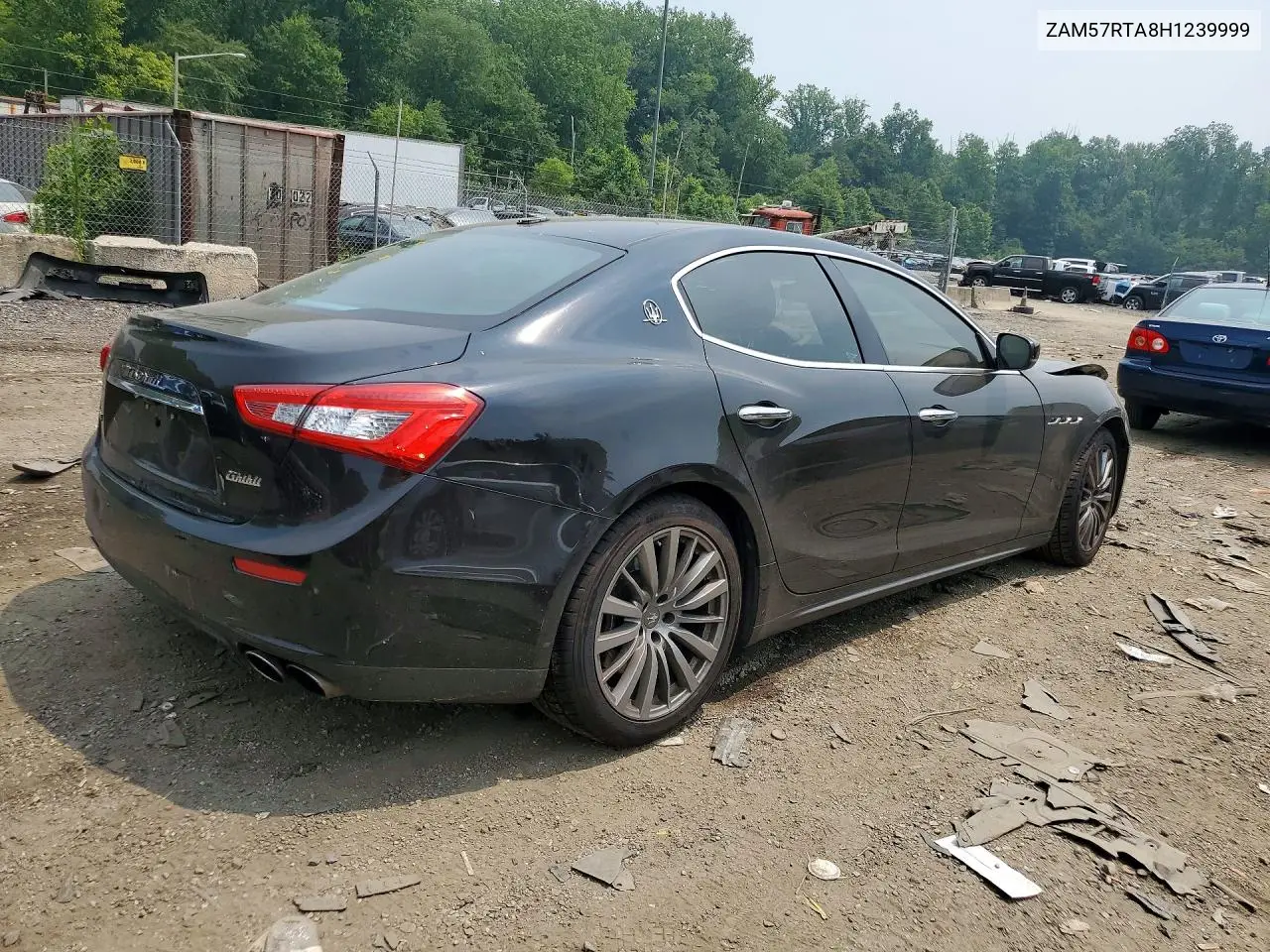 2017 Maserati Ghibli S VIN: ZAM57RTA8H1239999 Lot: 61110246