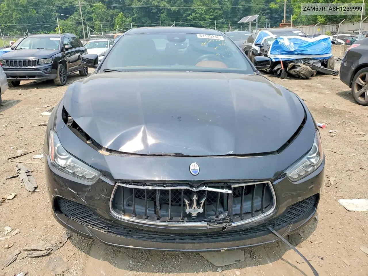 2017 Maserati Ghibli S VIN: ZAM57RTA8H1239999 Lot: 61110246