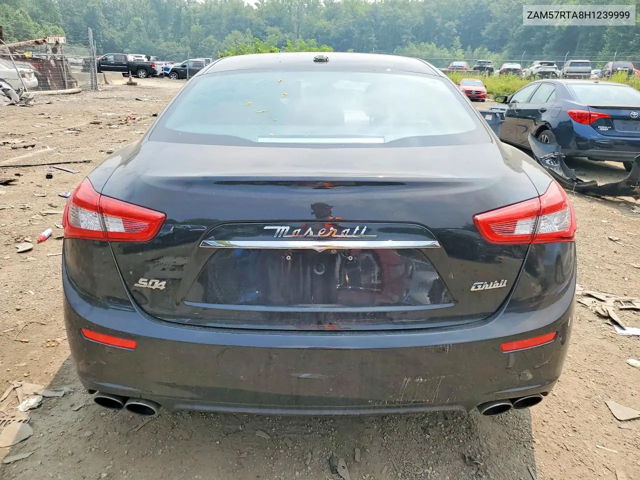 2017 Maserati Ghibli S VIN: ZAM57RTA8H1239999 Lot: 61110246