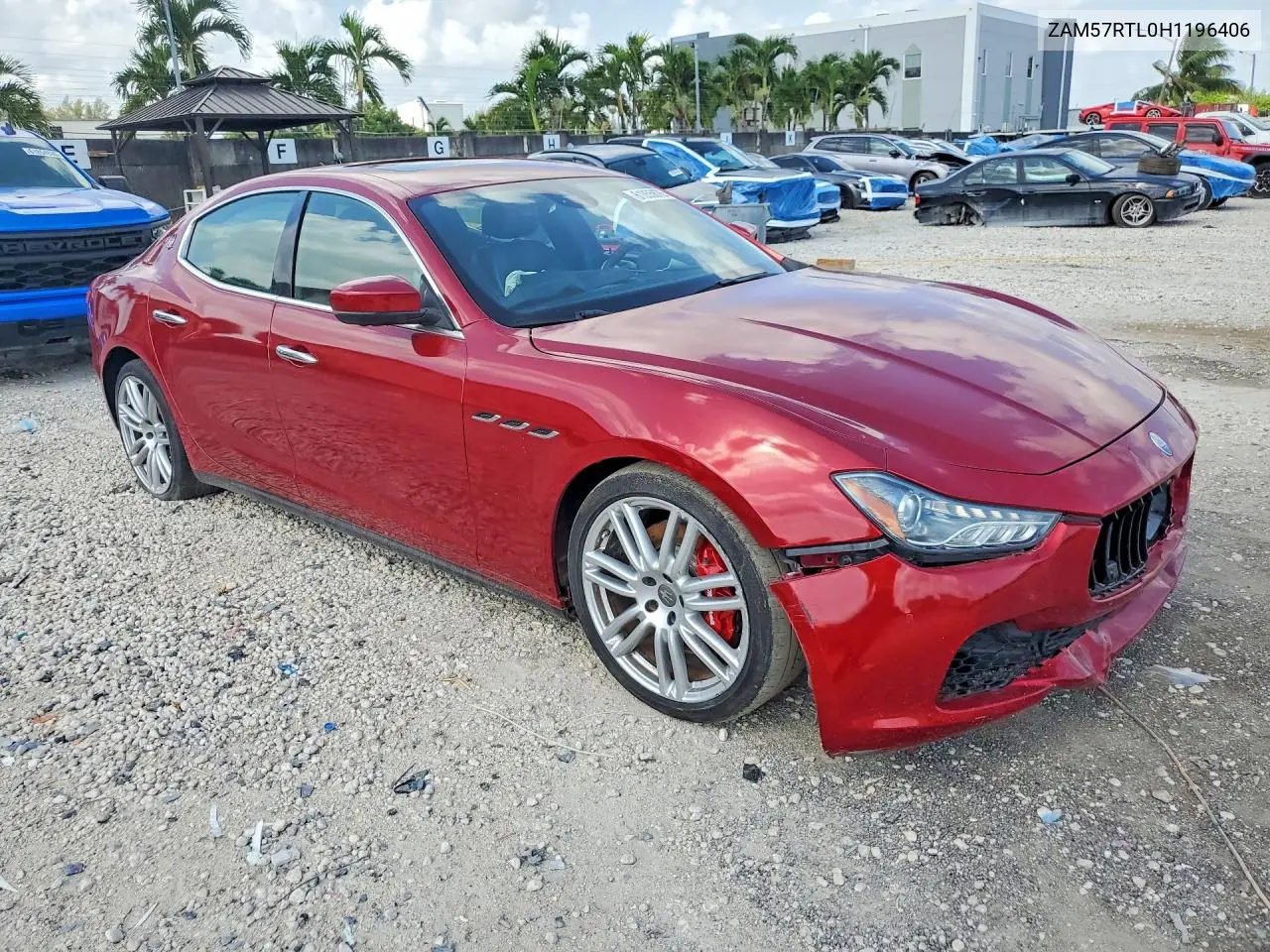 2017 Maserati Ghibli S VIN: ZAM57RTL0H1196406 Lot: 61855876