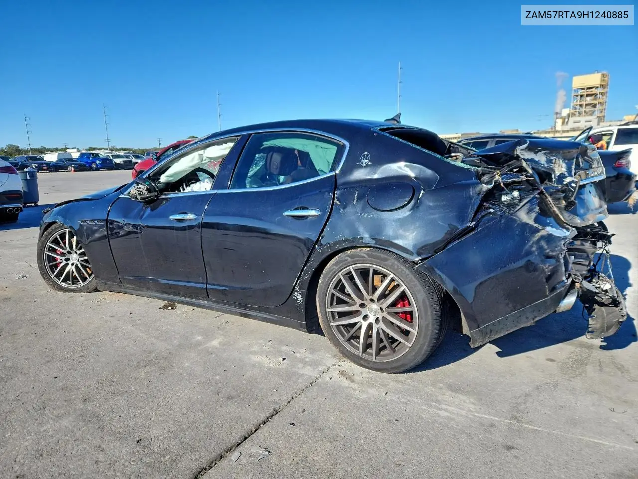 2017 Maserati Ghibli S VIN: ZAM57RTA9H1240885 Lot: 96354485