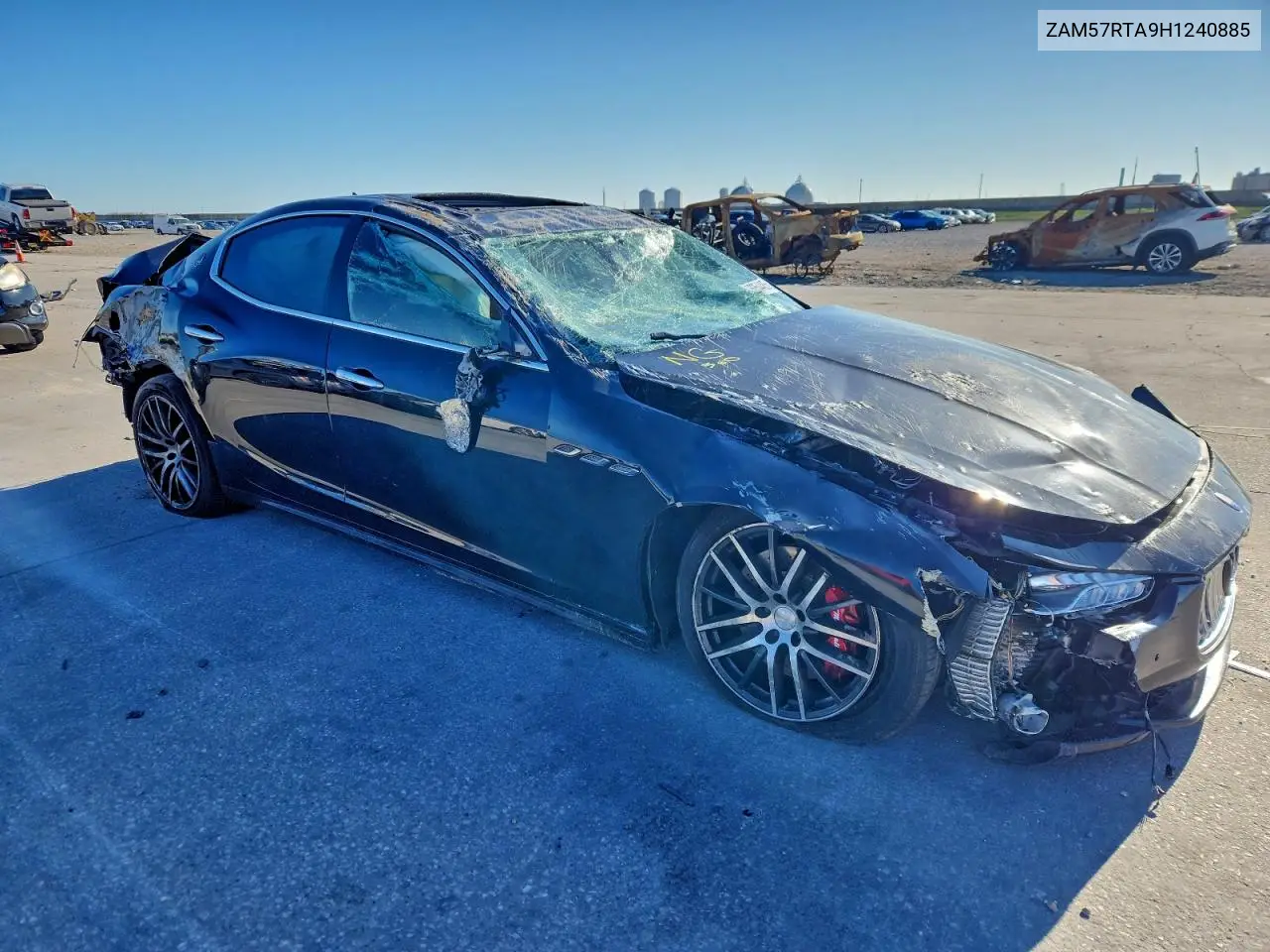 2017 Maserati Ghibli S VIN: ZAM57RTA9H1240885 Lot: 96354485