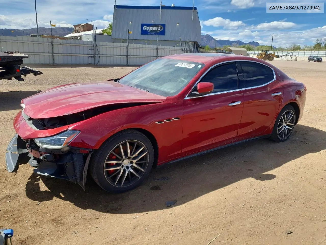 2018 Maserati Ghibli VIN: ZAM57XSA9J1279942 Lot: 50444006