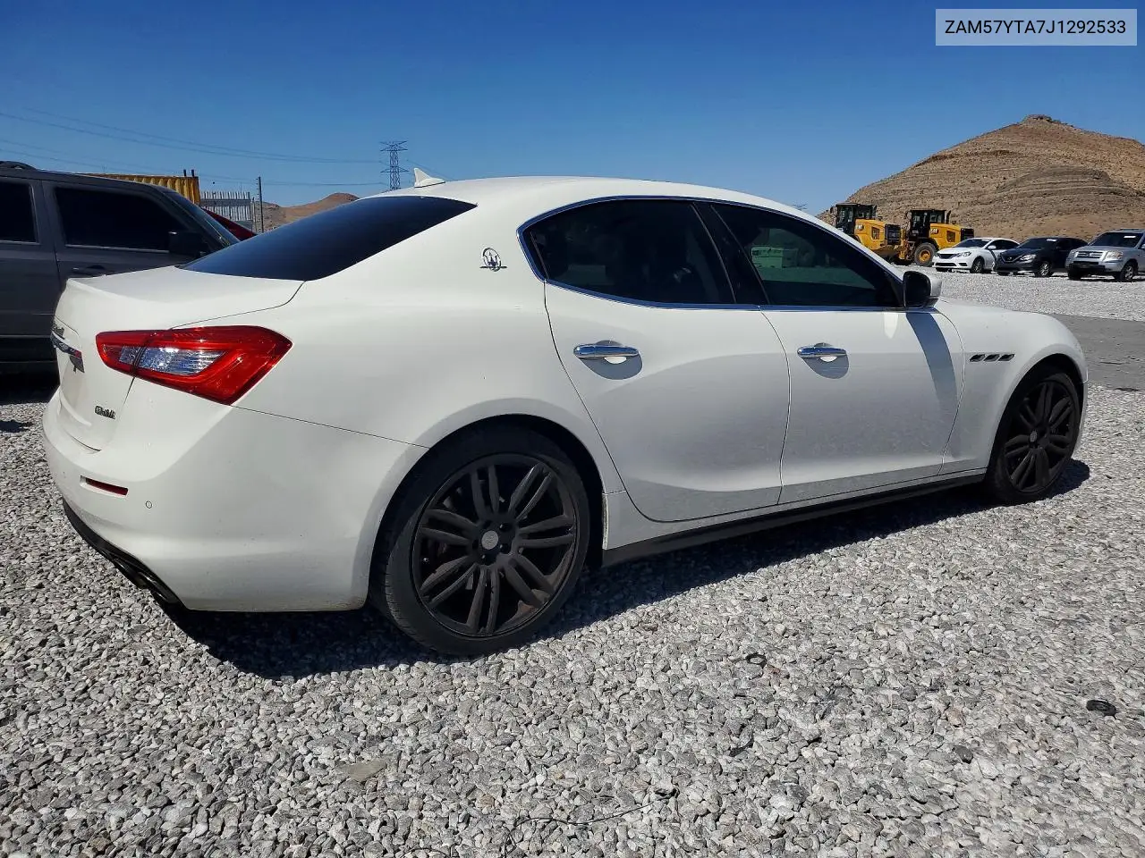 2018 Maserati Ghibli S VIN: ZAM57YTA7J1292533 Lot: 57391746