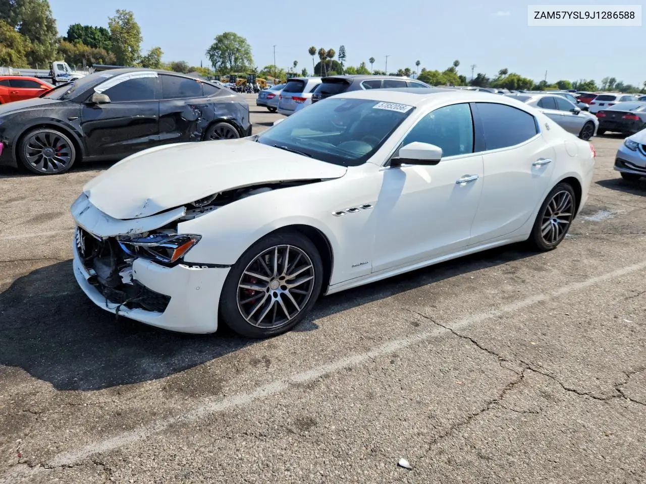 2018 Maserati Ghibli VIN: ZAM57YSL9J1286588 Lot: 57852056