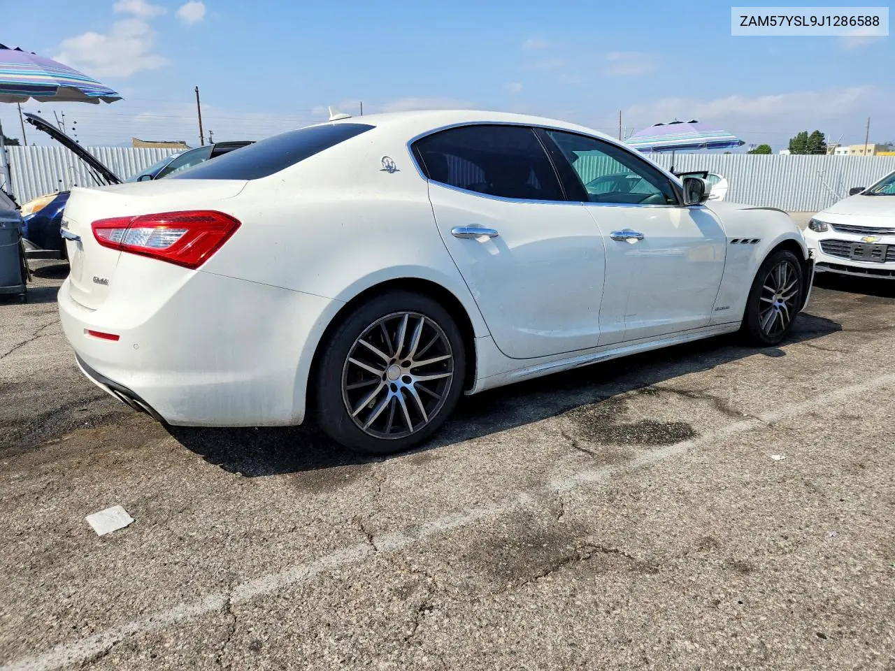 2018 Maserati Ghibli VIN: ZAM57YSL9J1286588 Lot: 57852056