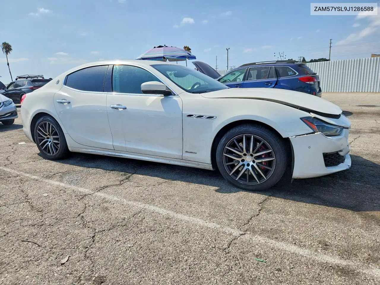 2018 Maserati Ghibli VIN: ZAM57YSL9J1286588 Lot: 57852056