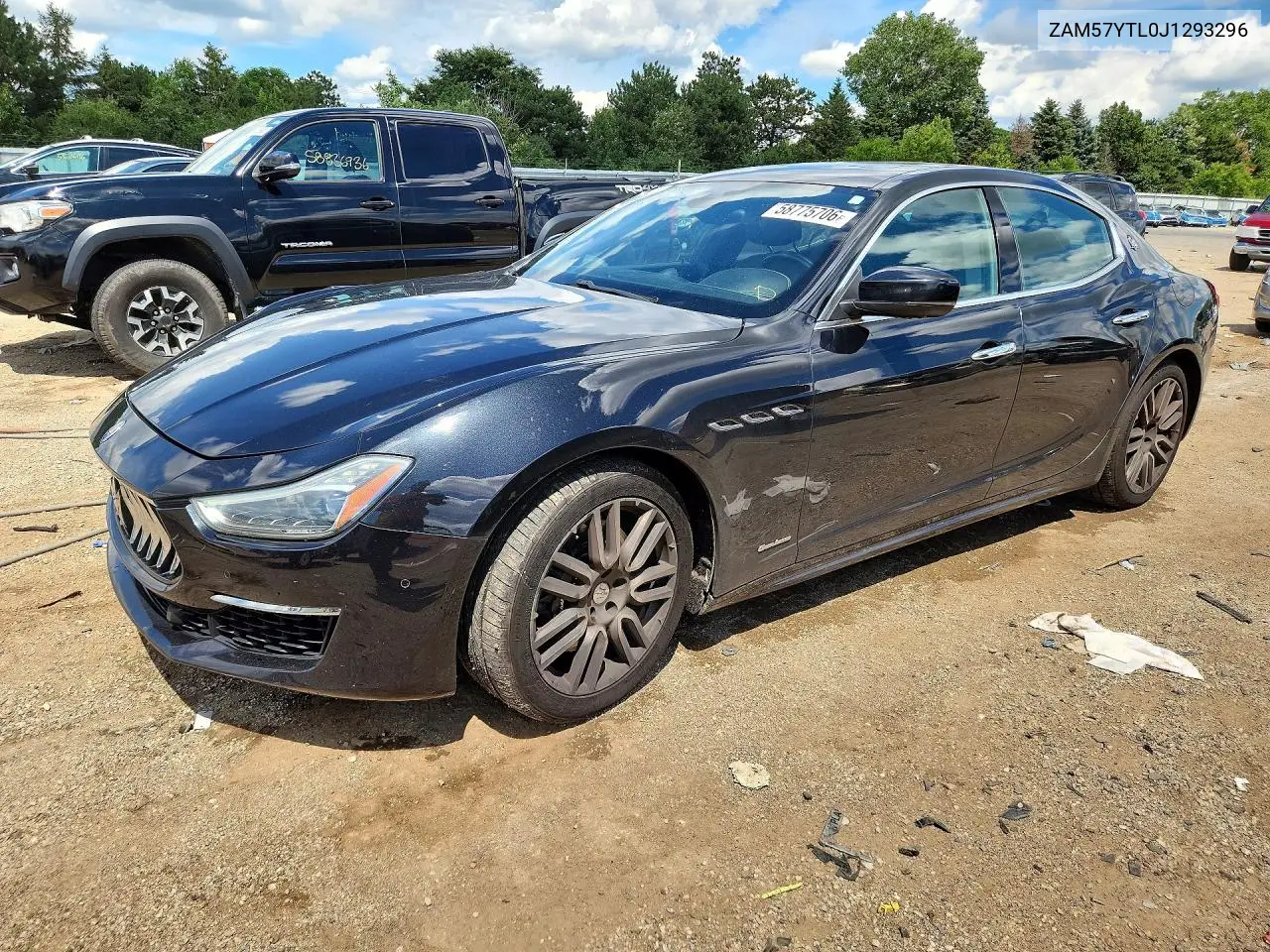 2018 Maserati Ghibli S/Q4/Luxury VIN: ZAM57YTL0J1293296 Lot: 58775706