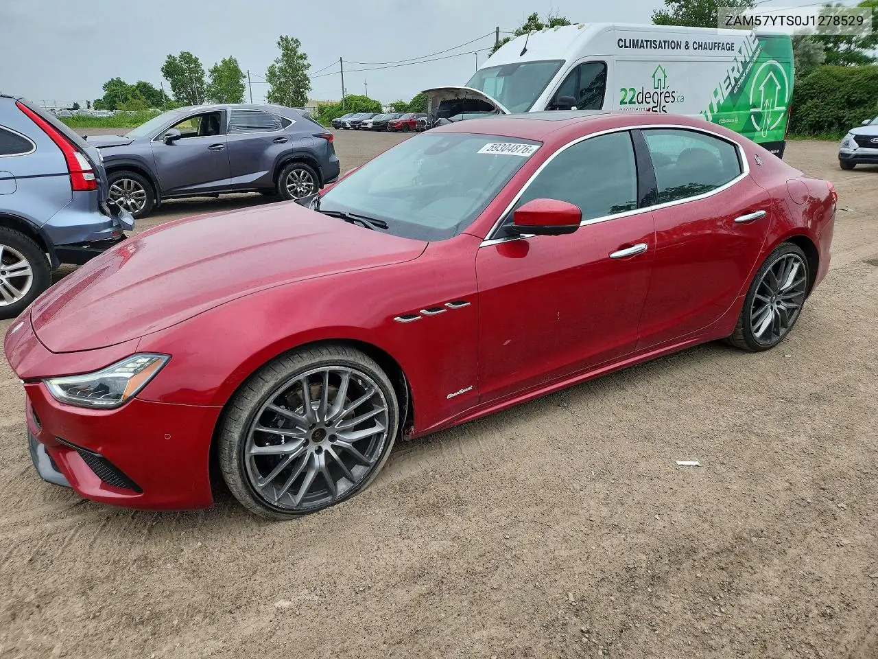 2018 Maserati Ghibli VIN: ZAM57YTS0J1278529 Lot: 59304876