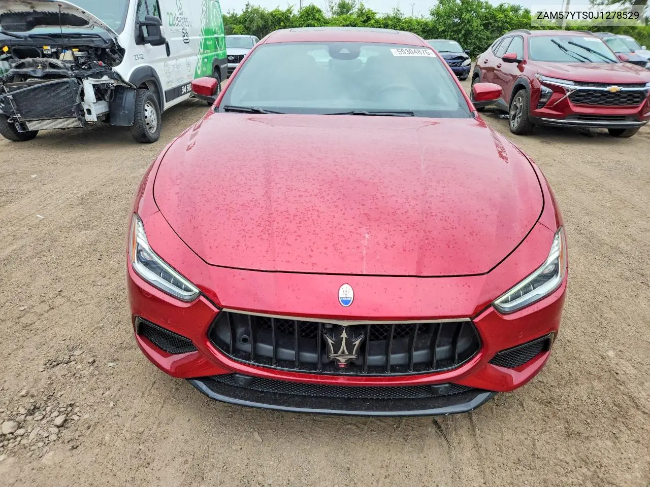 2018 Maserati Ghibli VIN: ZAM57YTS0J1278529 Lot: 59304876