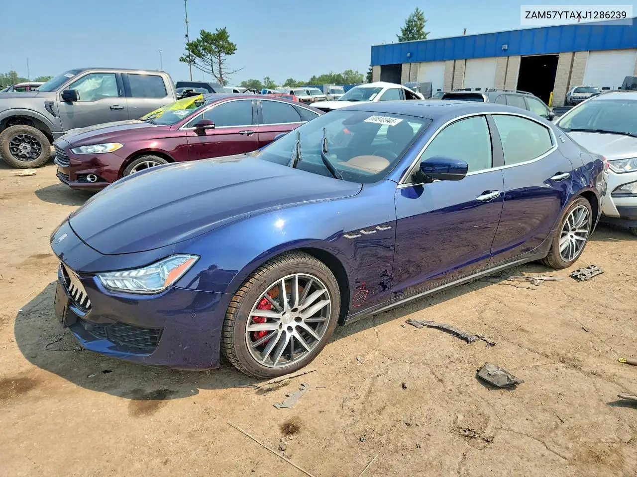 2018 Maserati Ghibli S VIN: ZAM57YTAXJ1286239 Lot: 60840946