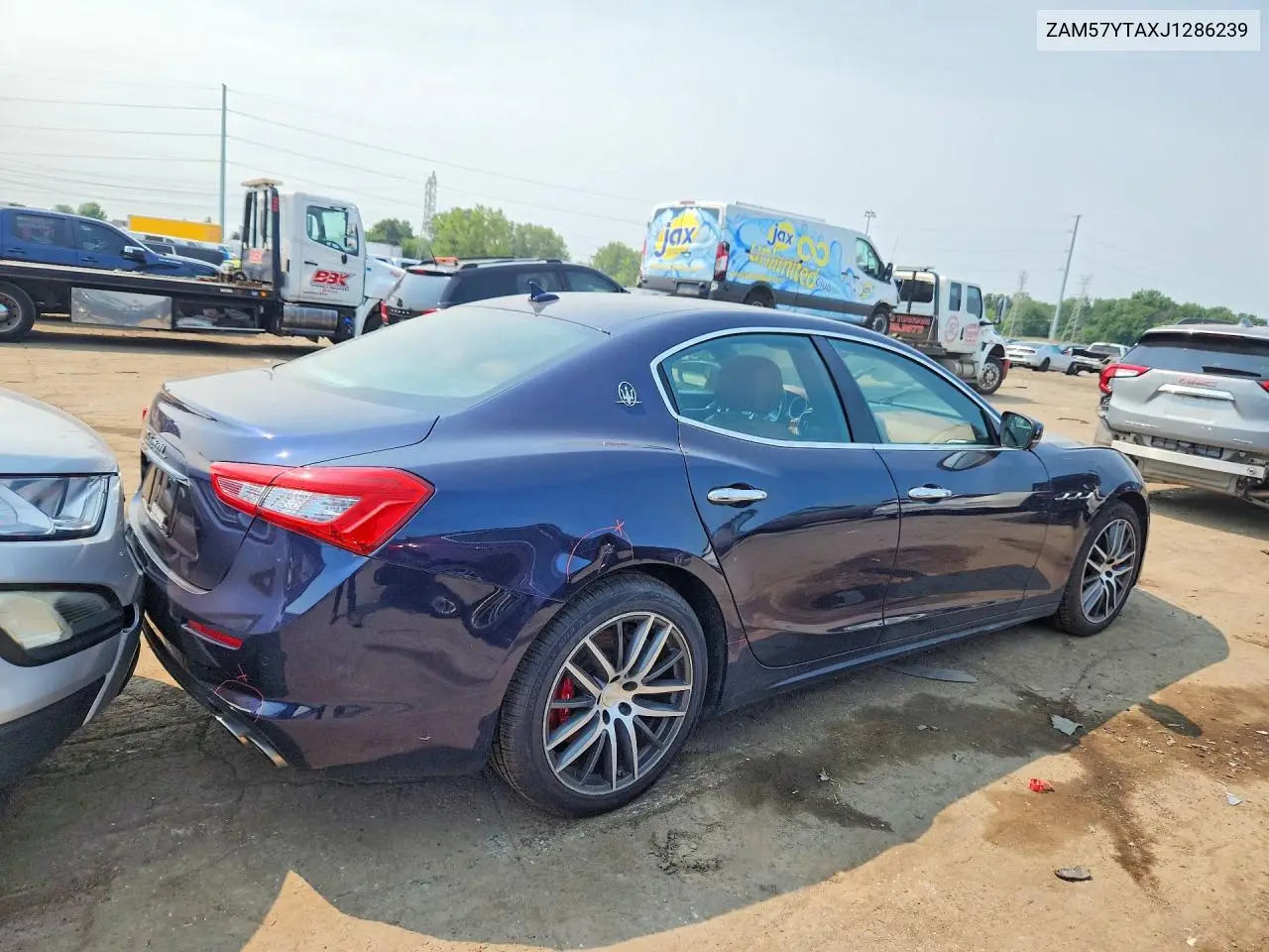 2018 Maserati Ghibli S VIN: ZAM57YTAXJ1286239 Lot: 60840946