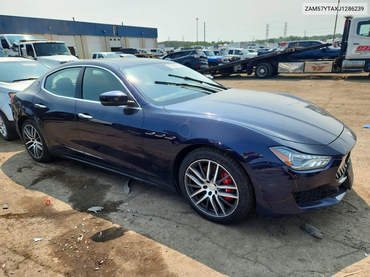 2018 Maserati Ghibli S VIN: ZAM57YTAXJ1286239 Lot: 60840946