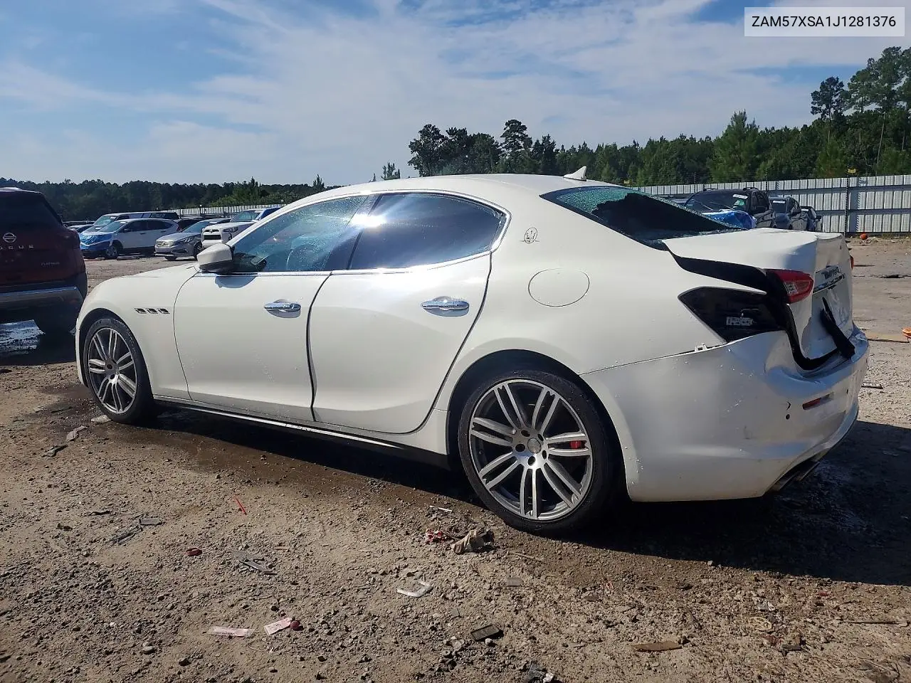 2018 Maserati Ghibli VIN: ZAM57XSA1J1281376 Lot: 61080616