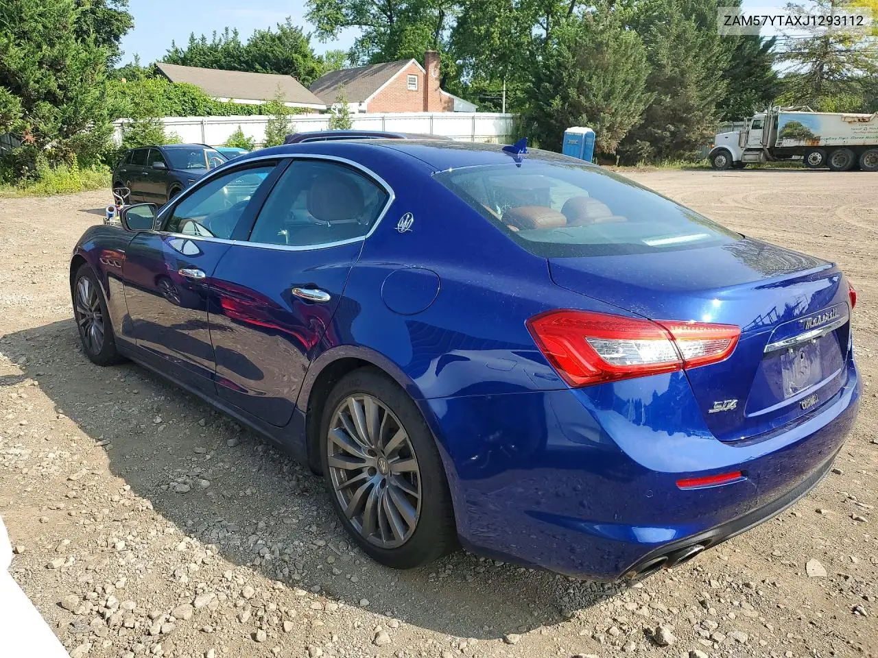 2018 Maserati Ghibli S VIN: ZAM57YTAXJ1293112 Lot: 61601356