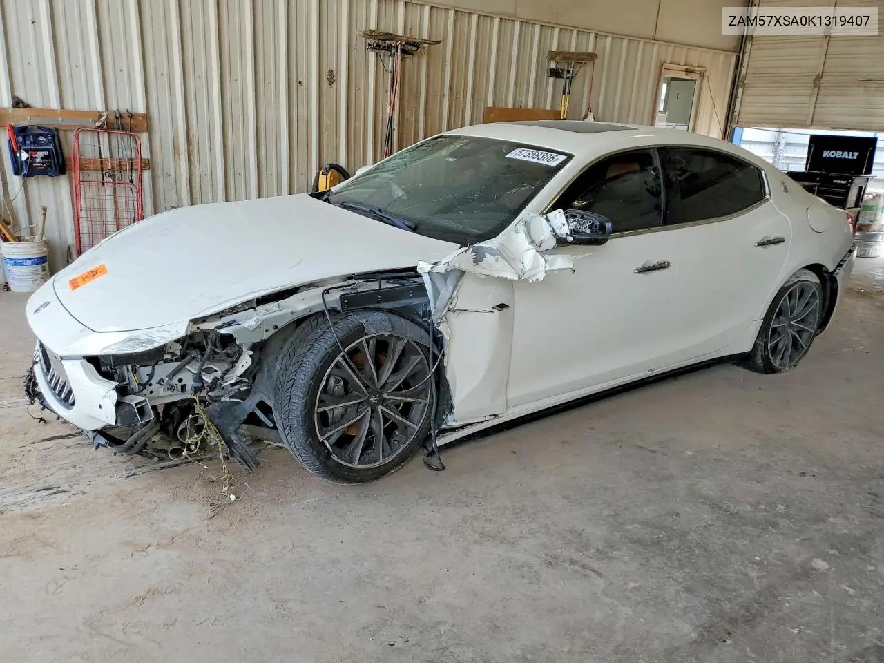 2019 Maserati Ghibli VIN: ZAM57XSA0K1319407 Lot: 57359306