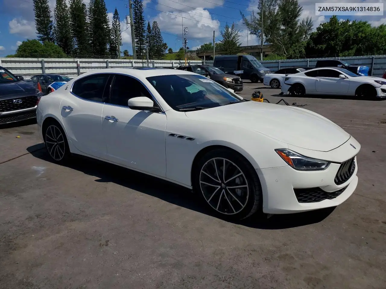 2019 Maserati Ghibli VIN: ZAM57XSA9K1314836 Lot: 59122886