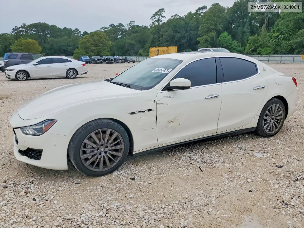 2019 Maserati Ghibli VIN: ZAM57XSA0K1334084 Lot: 60858476