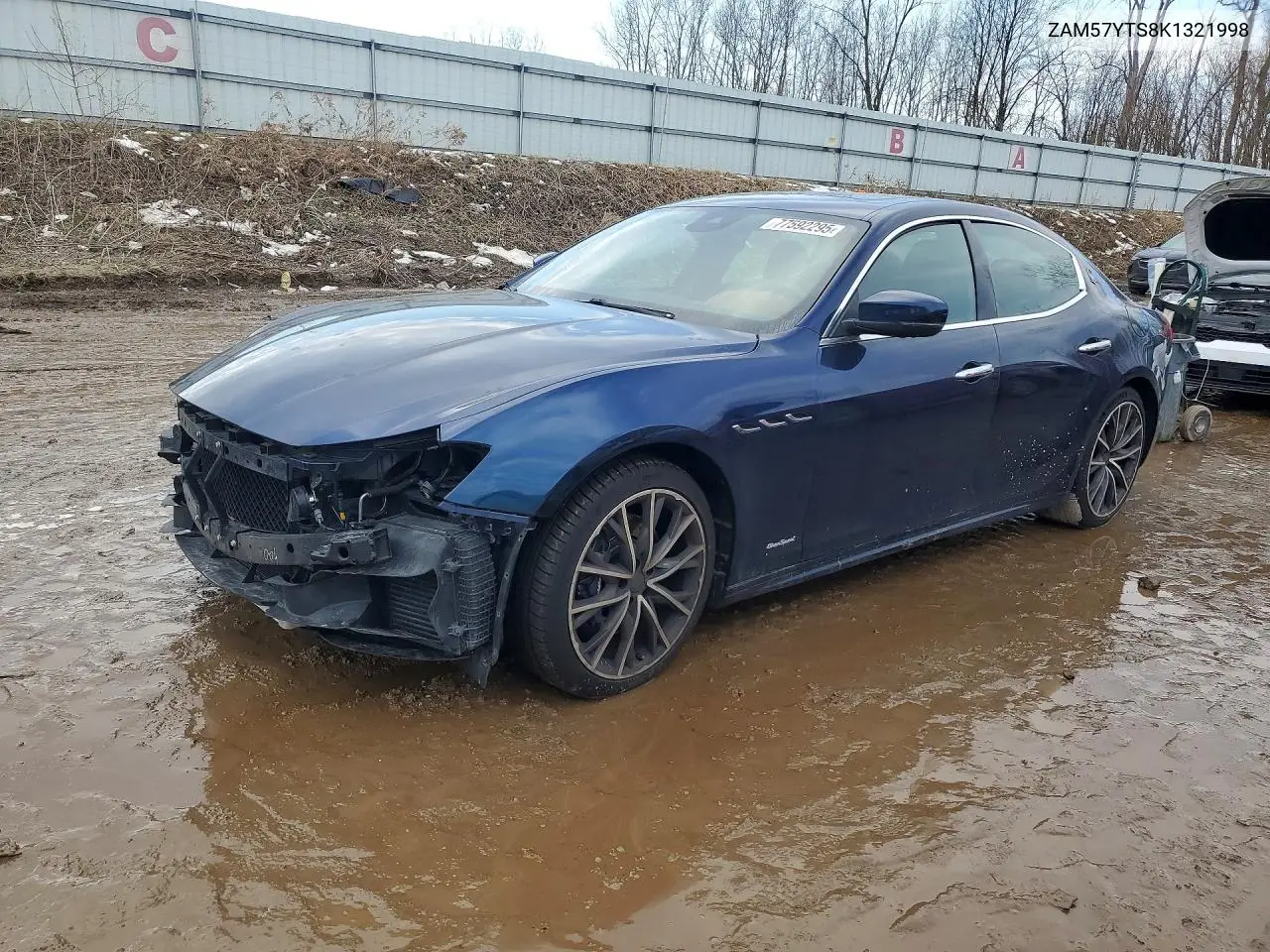 2019 Maserati Ghibli S VIN: ZAM57YTS8K1321998 Lot: 77592295
