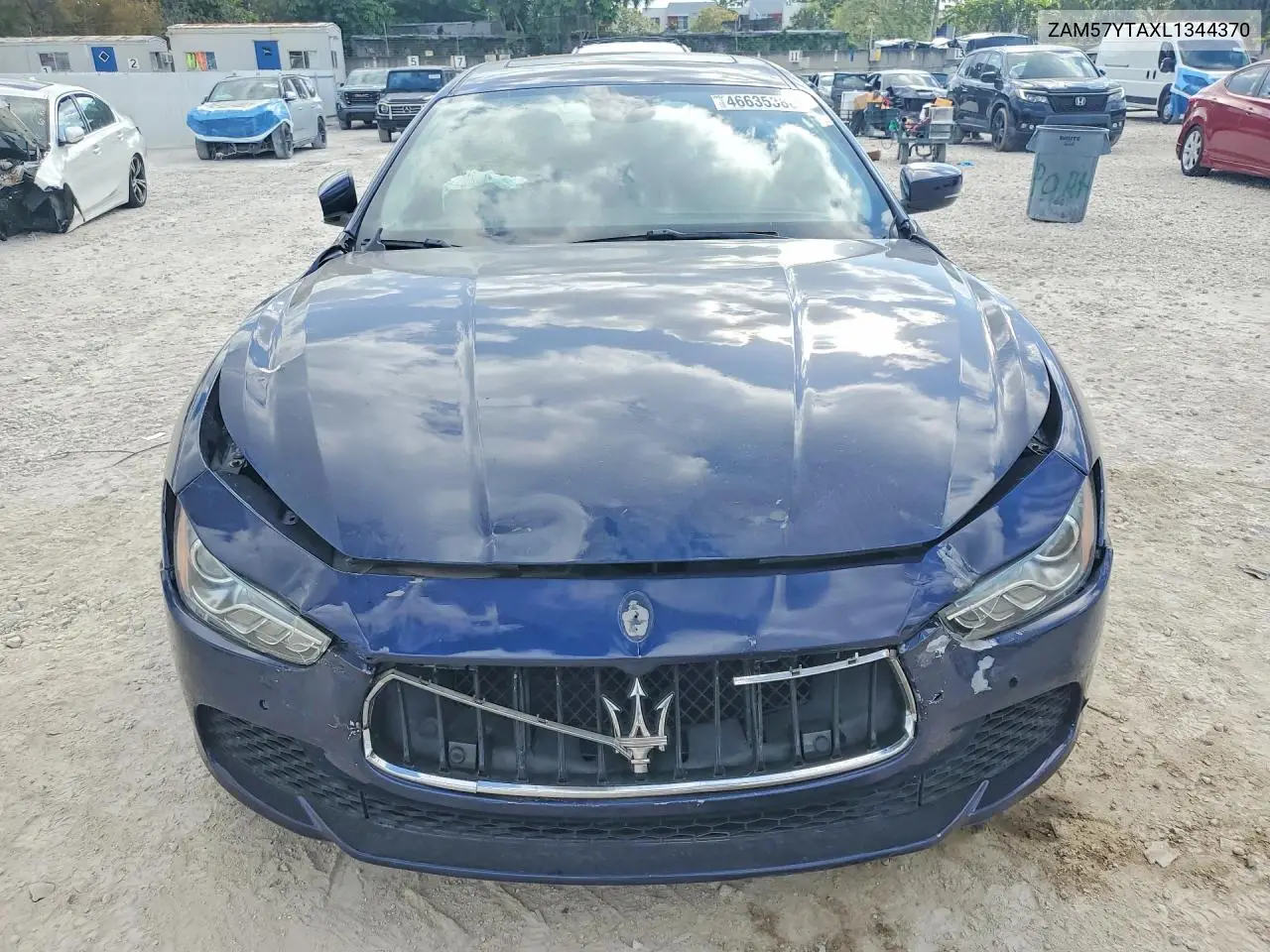 2020 Maserati Ghibli S VIN: ZAM57YTAXL1344370 Lot: 46635386