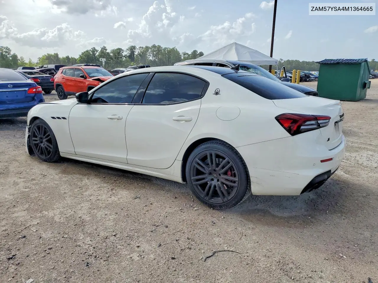 2021 Maserati Ghibli S VIN: ZAM57YSA4M1364665 Lot: 60865496
