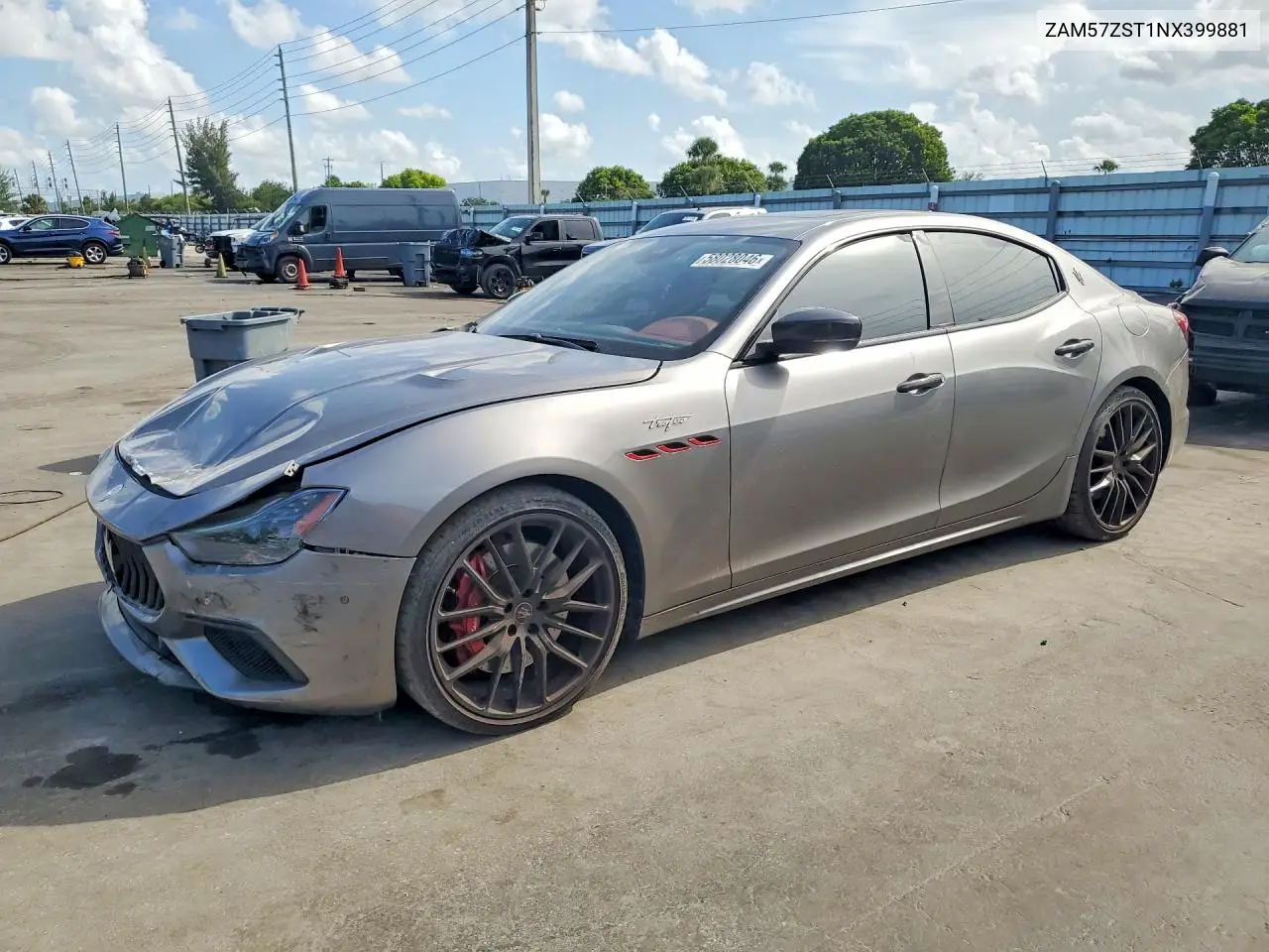 2022 Maserati Ghibli Trofeo VIN: ZAM57ZST1NX399881 Lot: 58028046