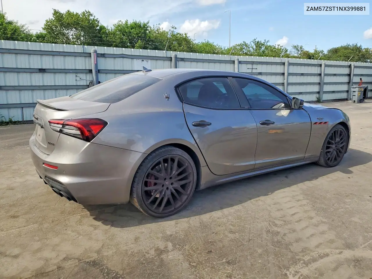 2022 Maserati Ghibli Trofeo VIN: ZAM57ZST1NX399881 Lot: 58028046