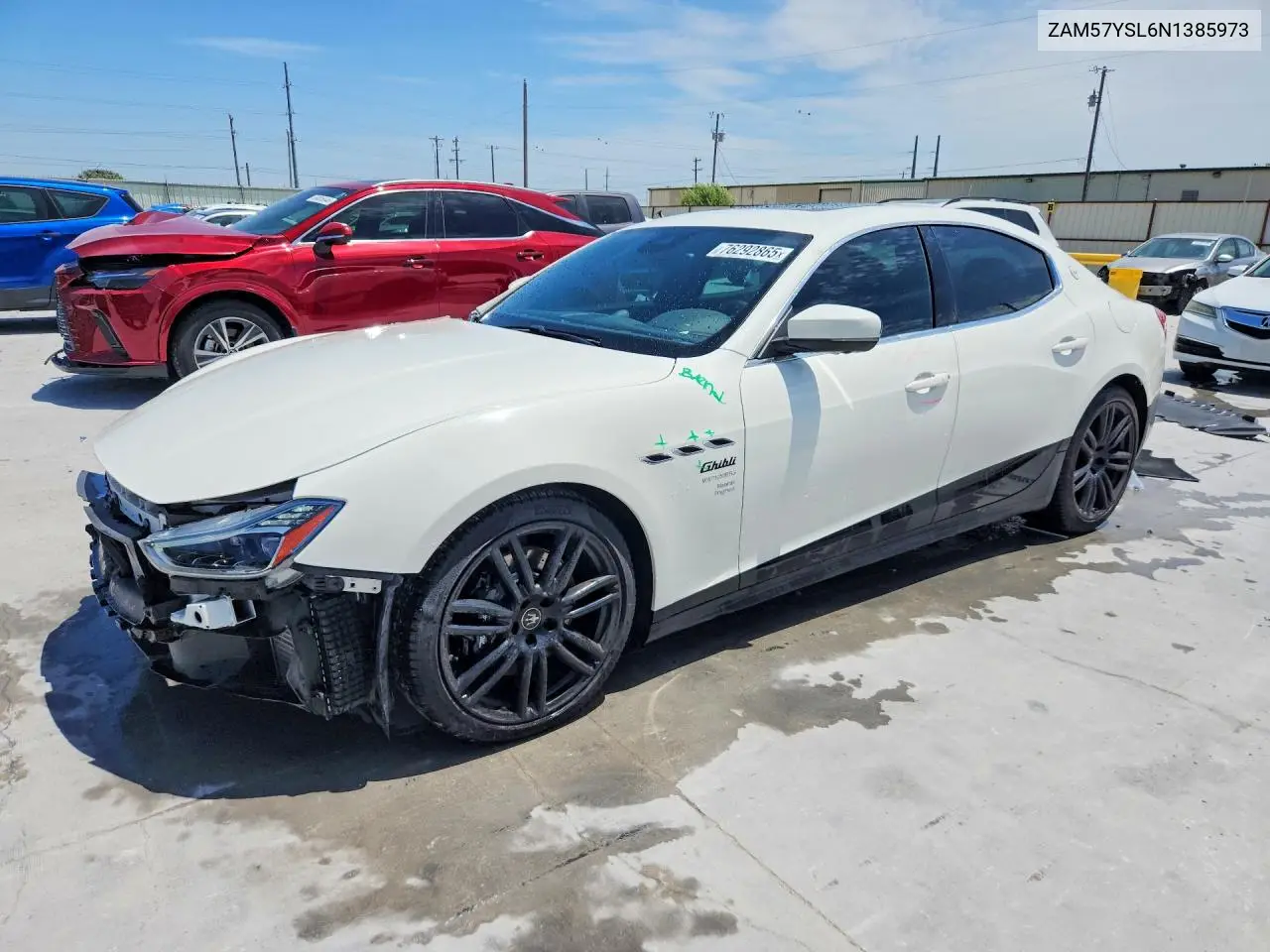 2022 Maserati Ghibli Fragment VIN: ZAM57YSL6N1385973 Lot: 76292865