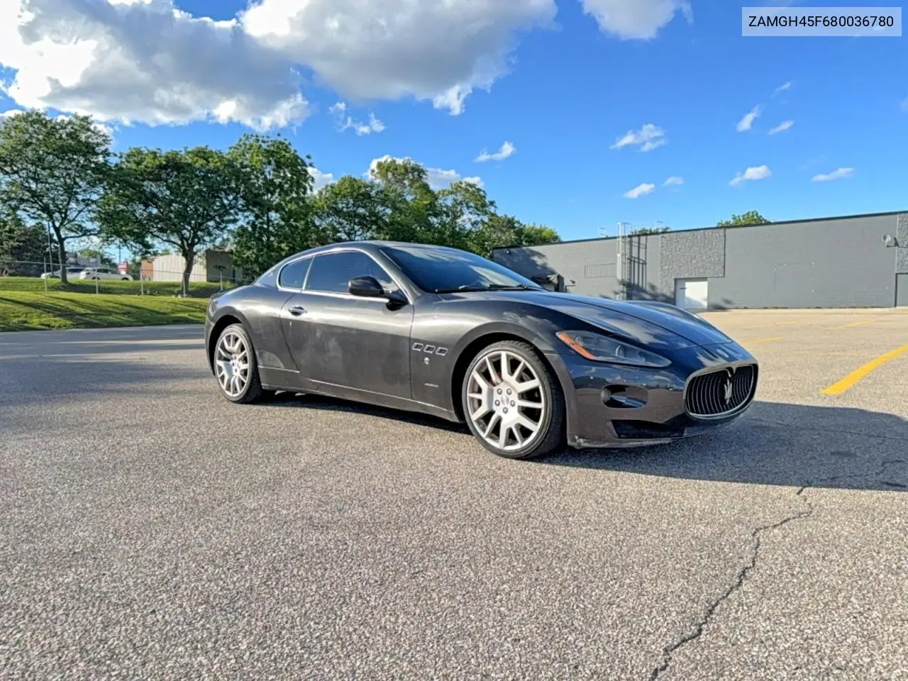 2008 Maserati Granturismo VIN: ZAMGH45F680036780 Lot: 58471836